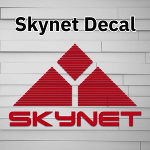 Skynet Decal (for Car laptop window tumbler water bottle) sticker symbol cyberdyne