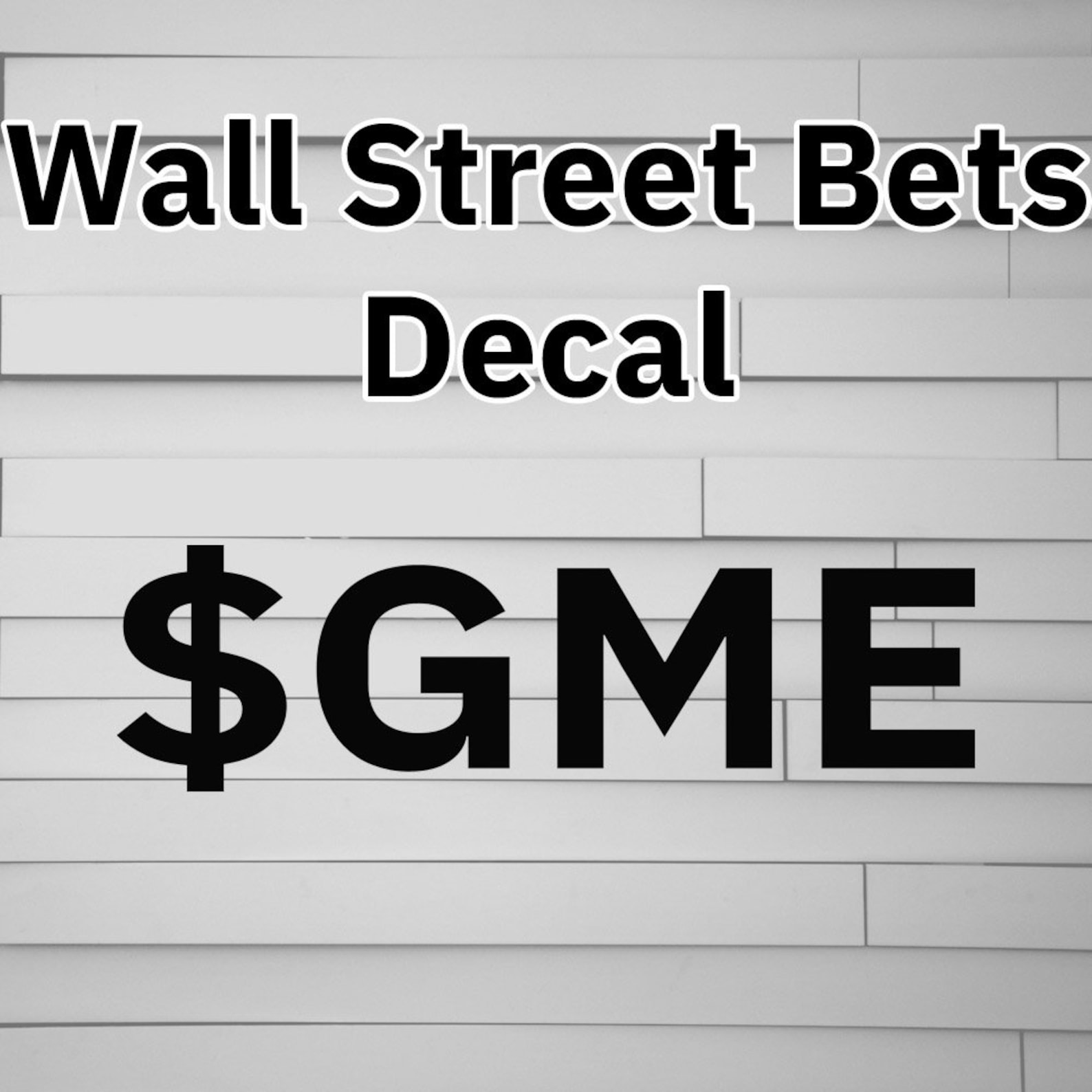 Wall Street Bets GME Gamestop Vinyl Decal Sticker Reddit Etsy