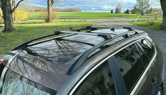 Bamboli Ltd Silver Roof Rack Cross Bars For BMW X1 F48 2016-2020 - Adjustable With Locks
