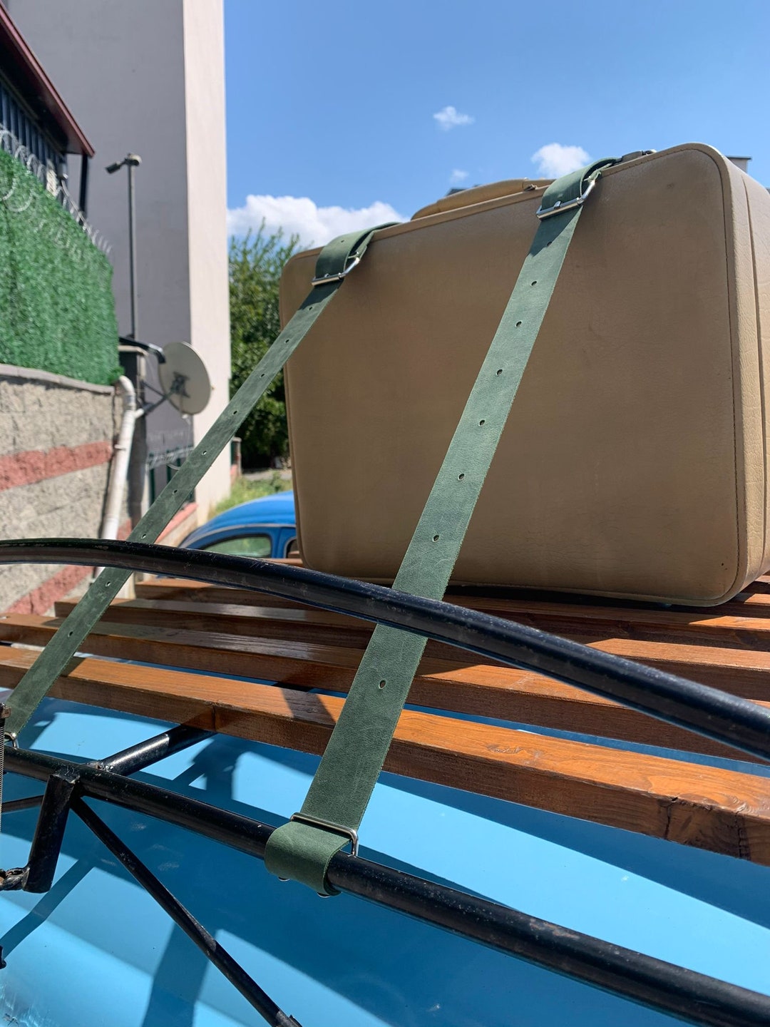 Genuine Leather Luggage Rack Straps Trunk Rack Straps for Hot Etsy