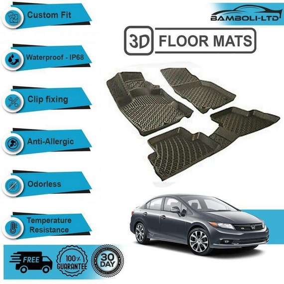 3d Molded Floor Mats Liner Interior Protector Fits Honda Civic
