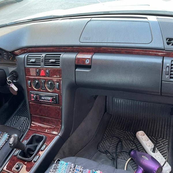 Interior Dash Trim Kit 3M 3D Walnut Wooden For Mercedes W124 85-94 E Class