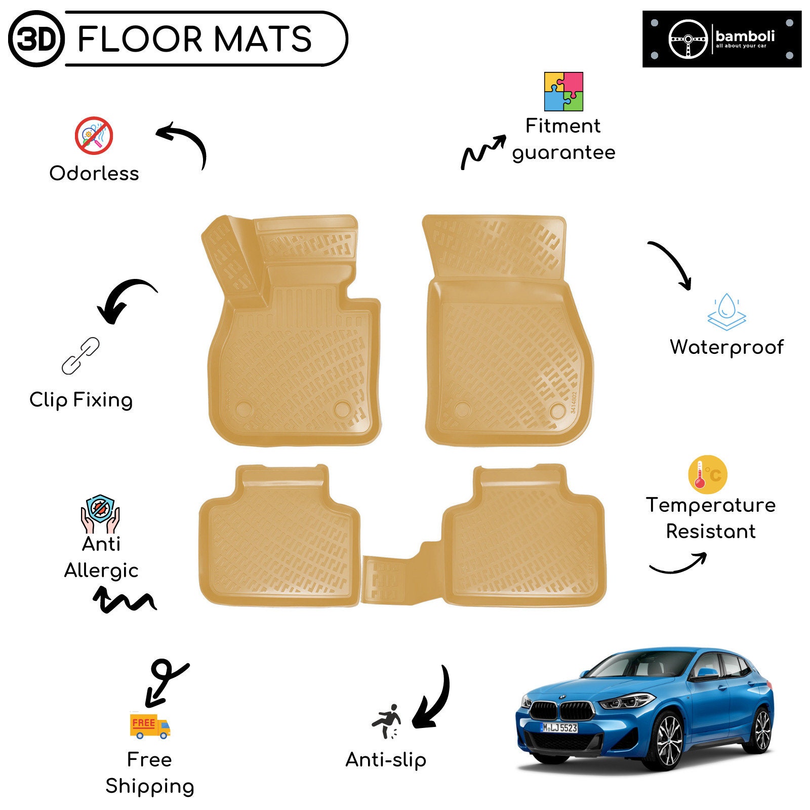 Buy Bmw X2 Floor Mats Online In India Etsy India