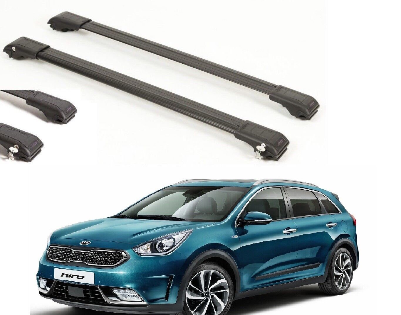  2 Pièces Barres De Toit pour Hyundai Tucson SUV 2015-2020,  Bagages de Voiture Haute qualité Aluminium Galerie De Toit Rails  Accessoires,Black