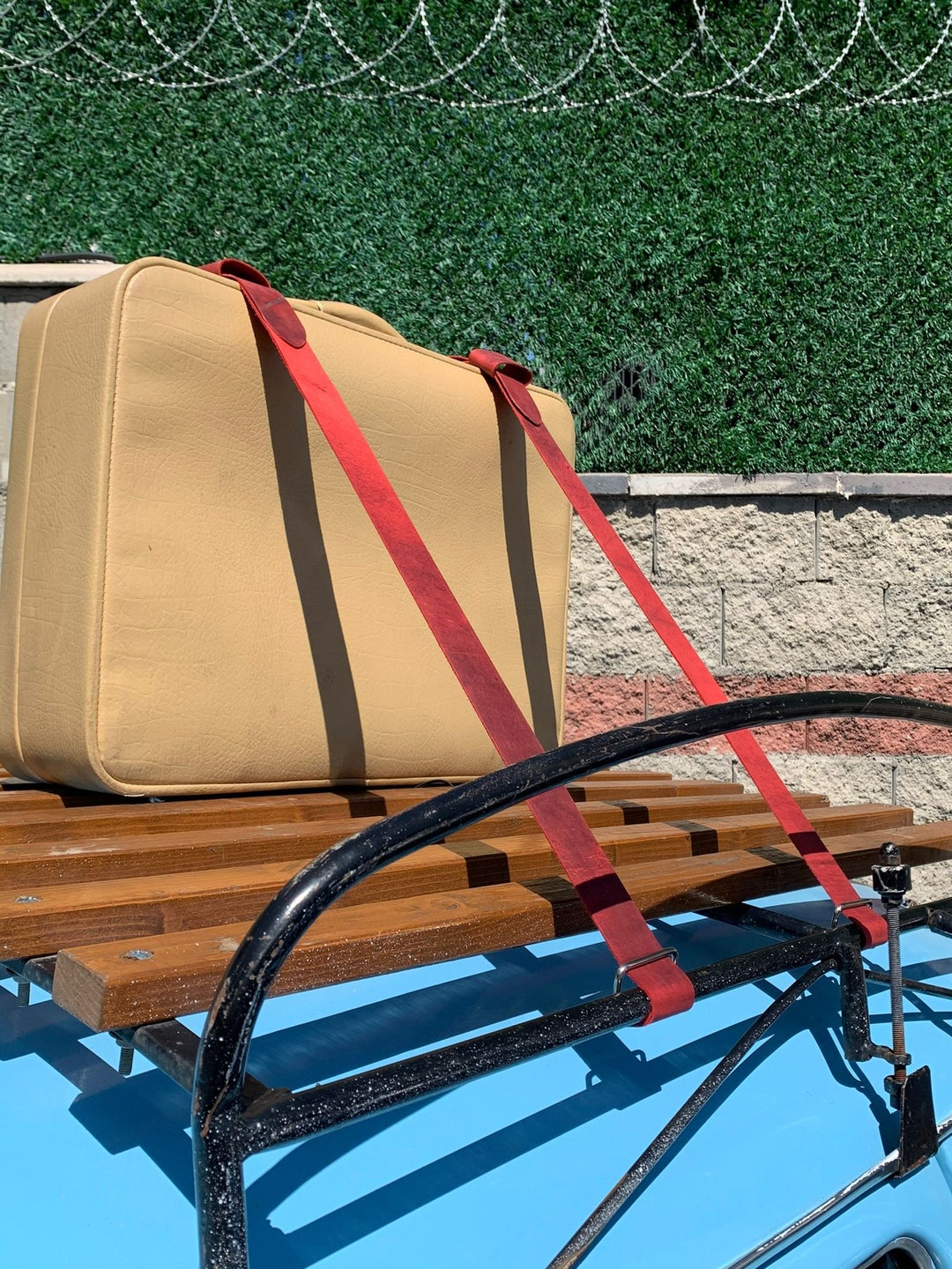 Genuine Leather Luggage Rack Straps Trunk Rack Straps for Old Etsy