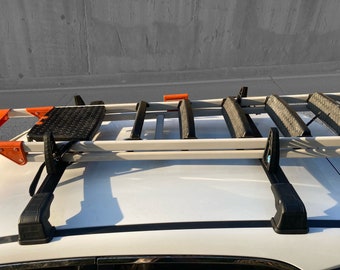 Roof Rack and Load Stops Ladder Tilt For Land Rover Discovery IV 2009- Up Black