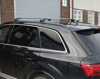 Silver Roof Rack Cross Bars for Audi Q7 2015-2021