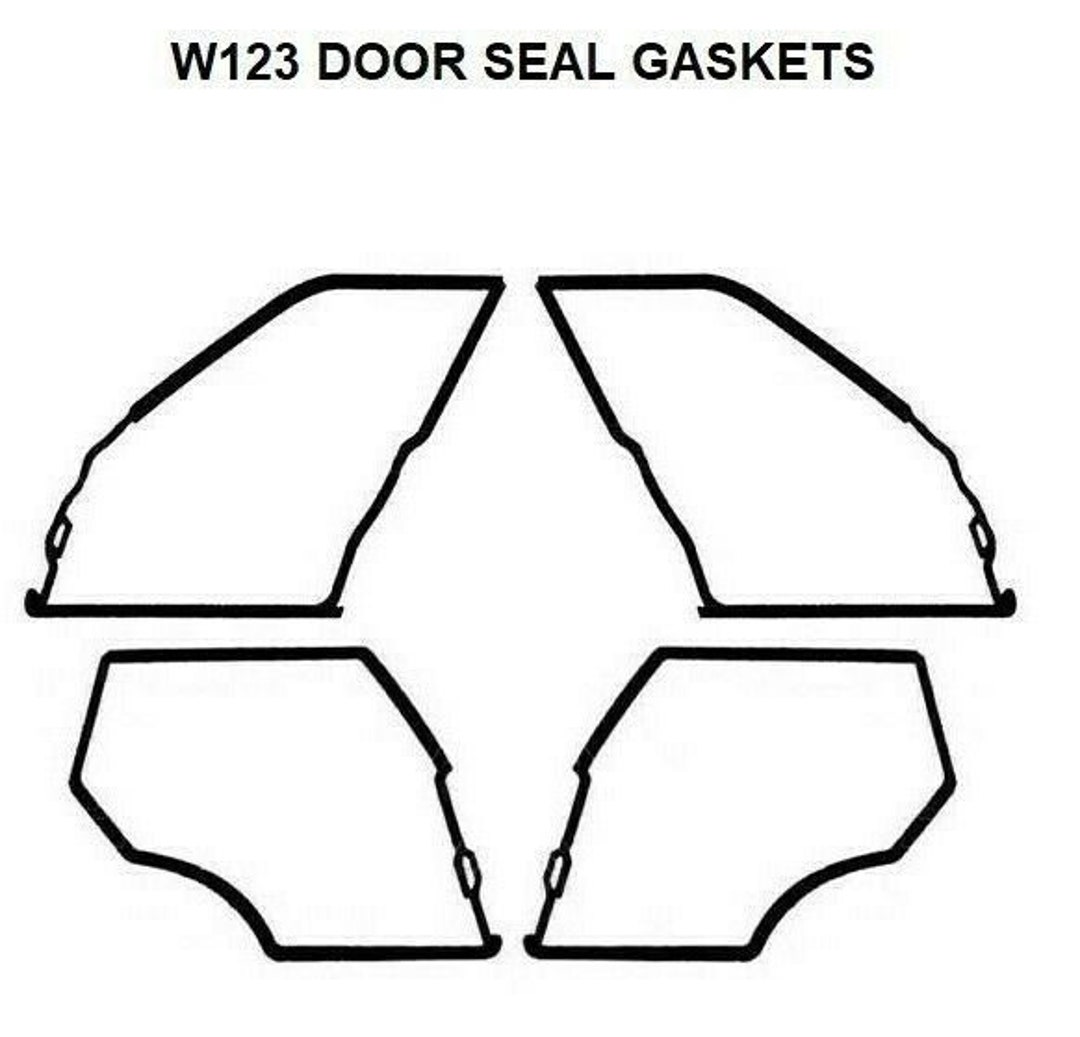 Gaskets 200 220 230 220D 240D Door Seals Weatherstrip Seal Mercedes