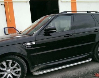 Barandillas de techo negras rieles laterales de techo portaequipaje para range rover sport 2013>