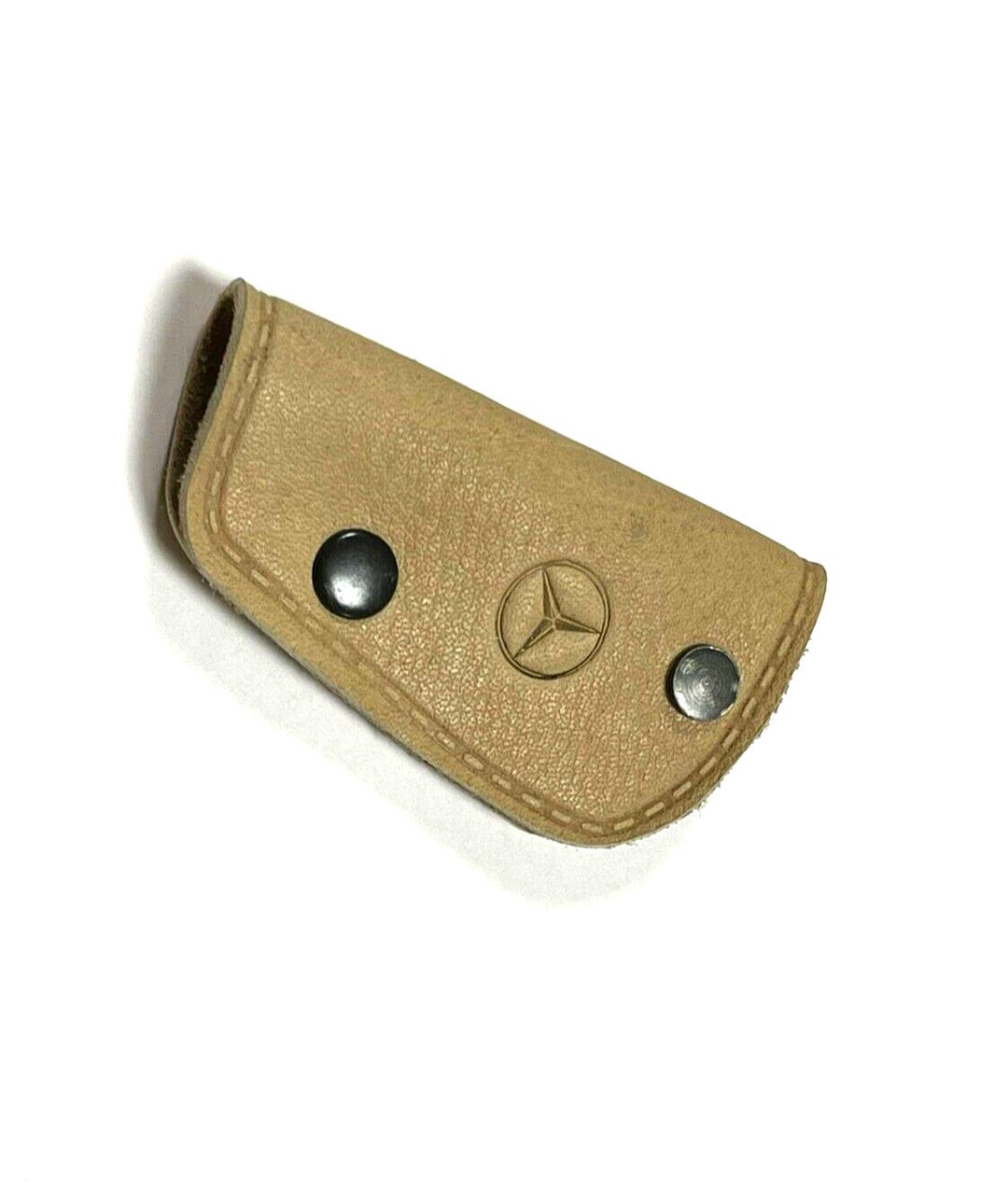 Classic Blade Style Key Holder Cover Genuine Leather for Mercedes R107
