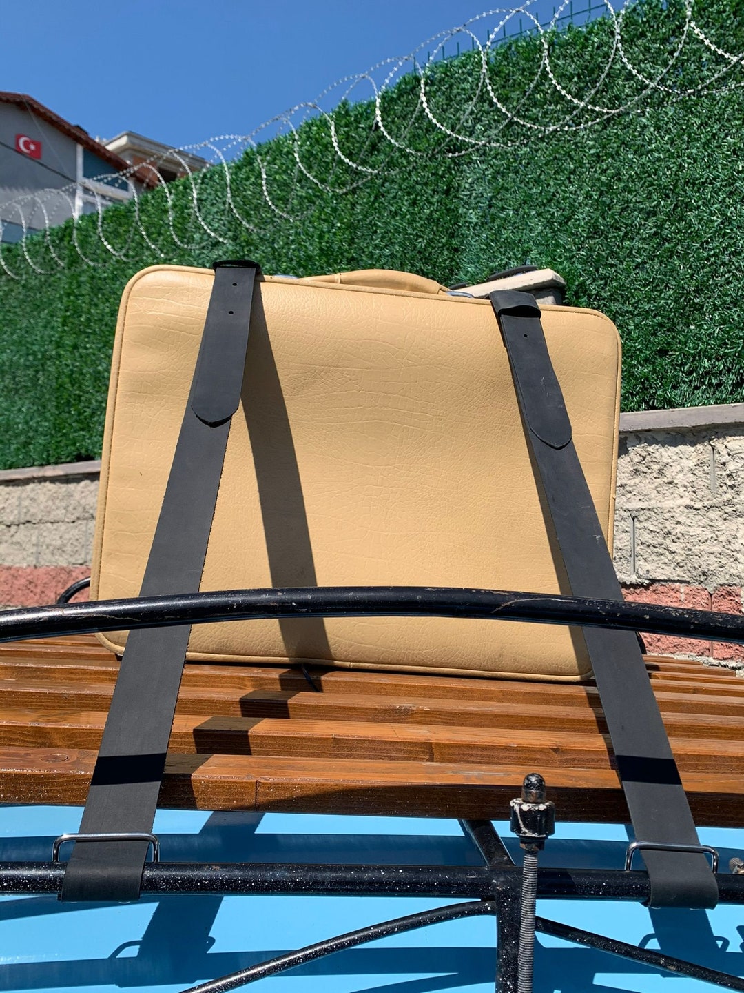 Genuine Leather Luggage Rack Straps Trunk Rack Straps for Hot Etsy