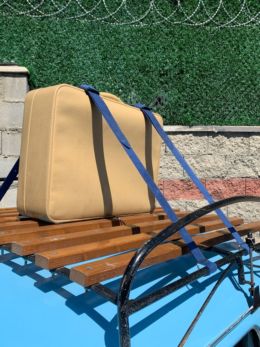 Genuine Leather Luggage Rack Straps Trunk Rack Straps for Old Etsy