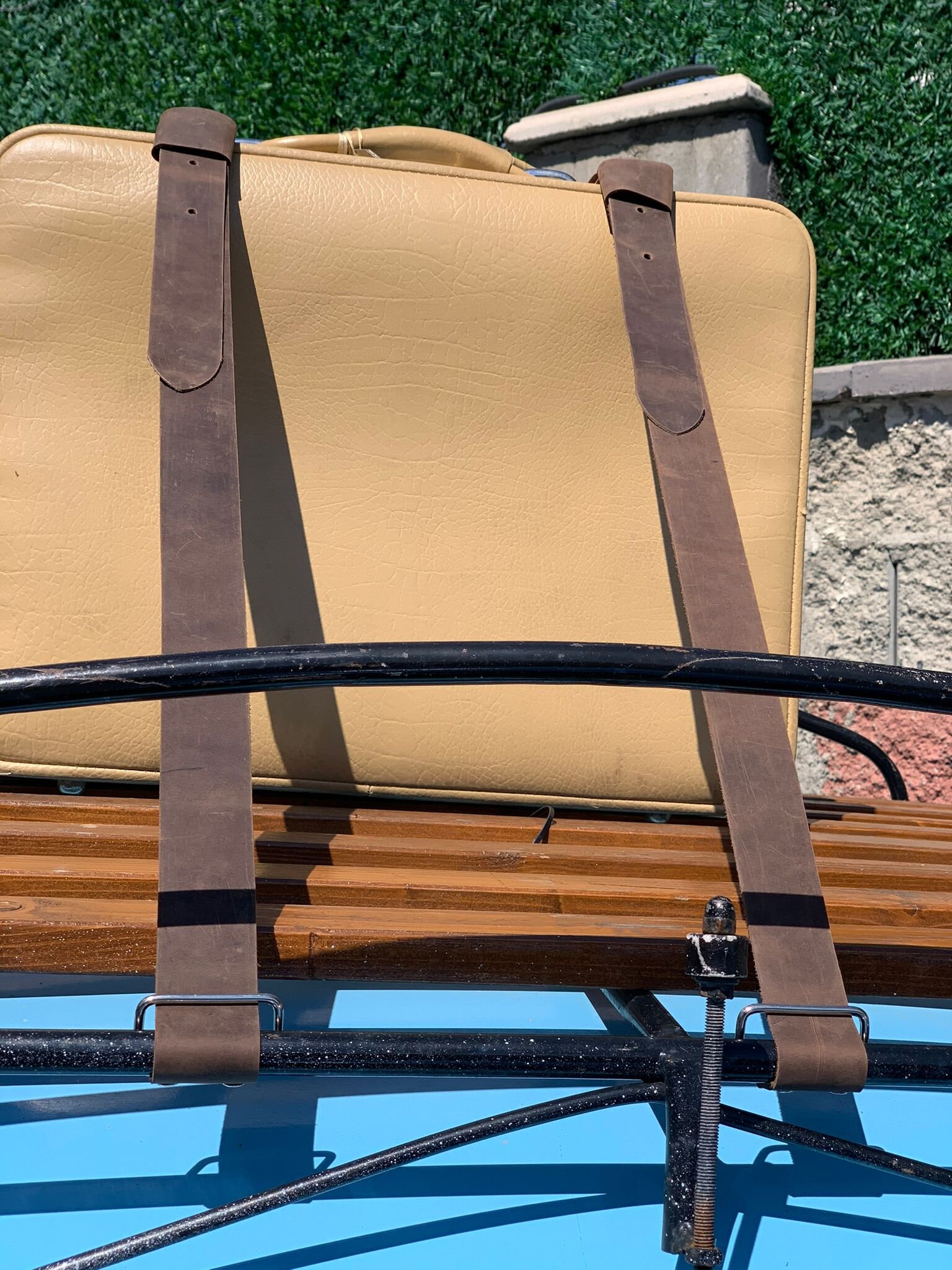 Genuine Leather Luggage Rack Straps Trunk Rack Straps for Etsy