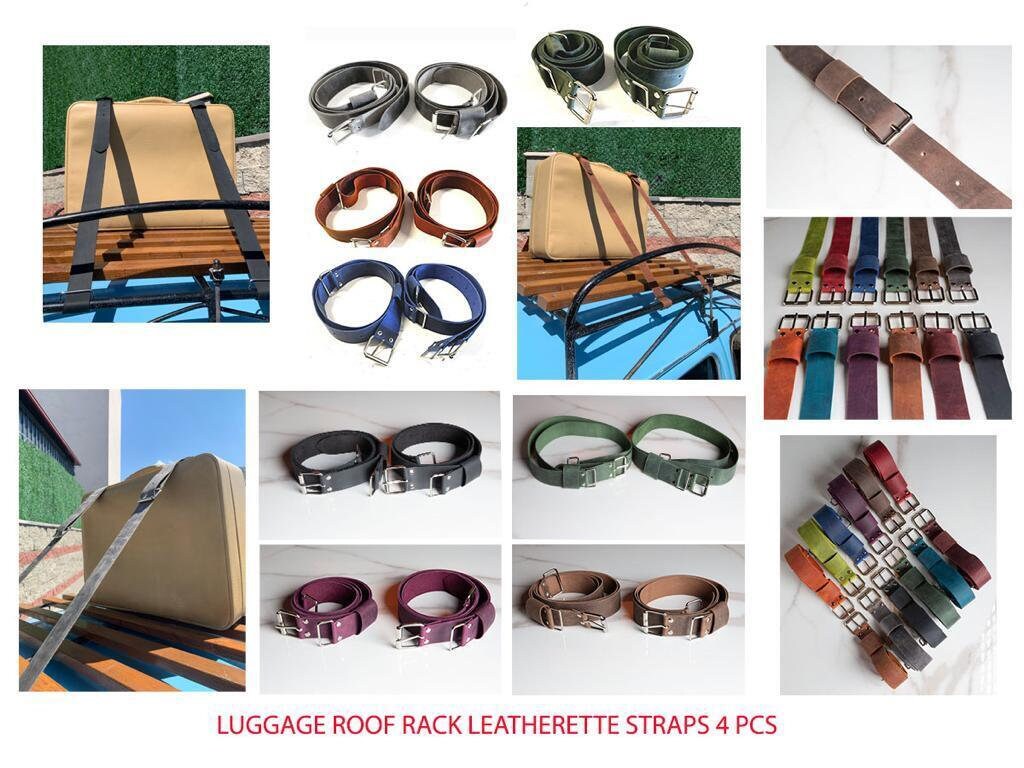 Genuine Leather Luggage Rack Straps Trunk Rack Straps for Hot Etsy