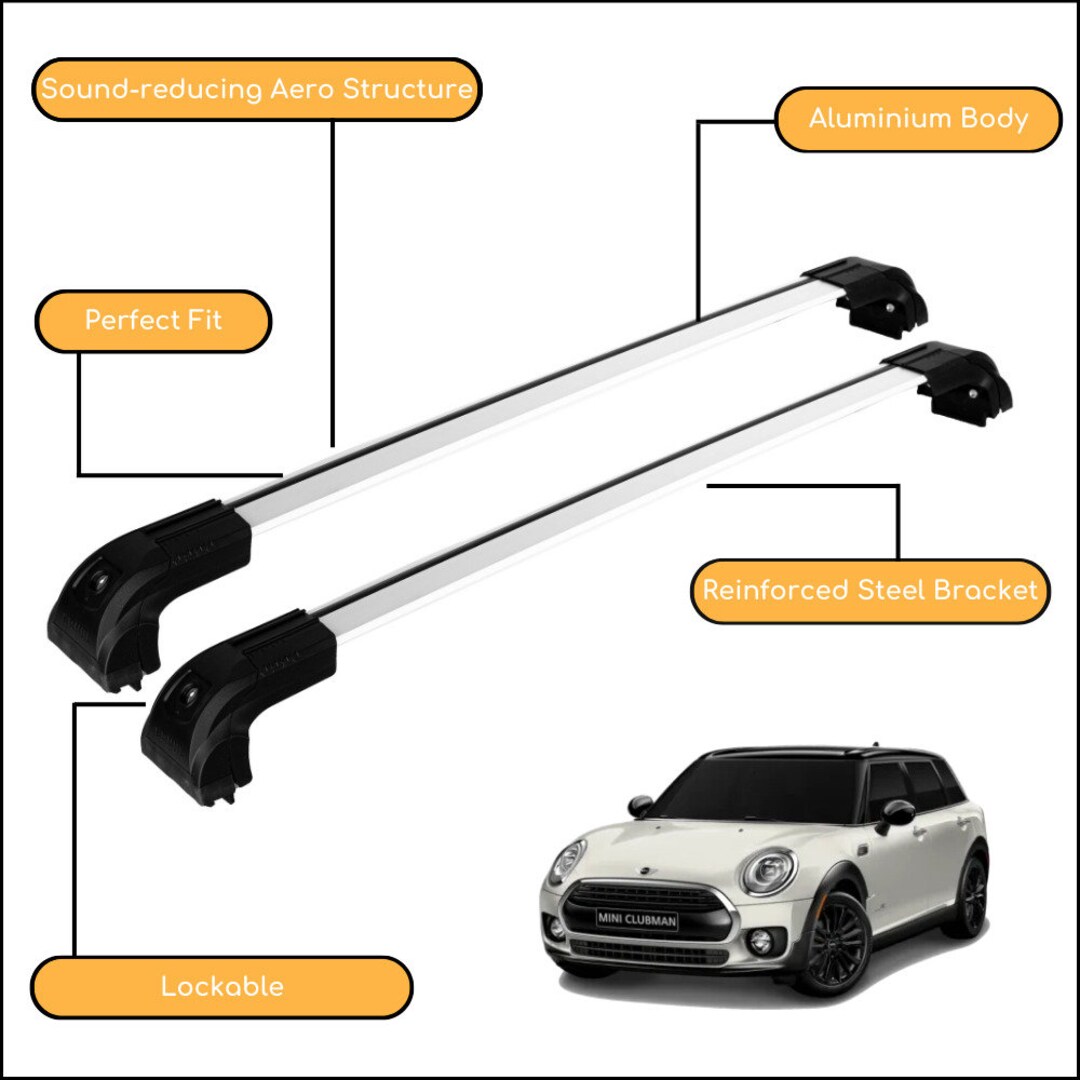 Strong Roof Rack Cross Bars for Mini Clubman 5D F54 2015-up - Etsy