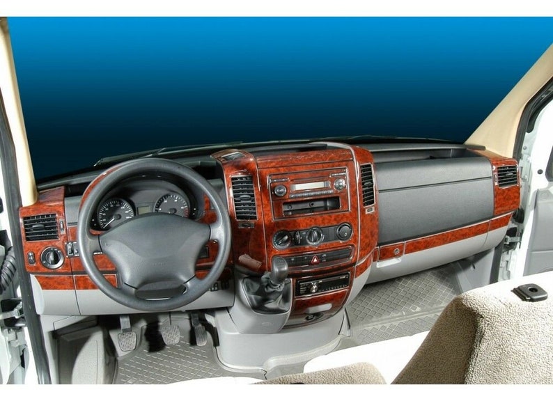 Dodge freightliner mercedes w906 sprinter interior dash trim 40pcs 2006-up shops rhd