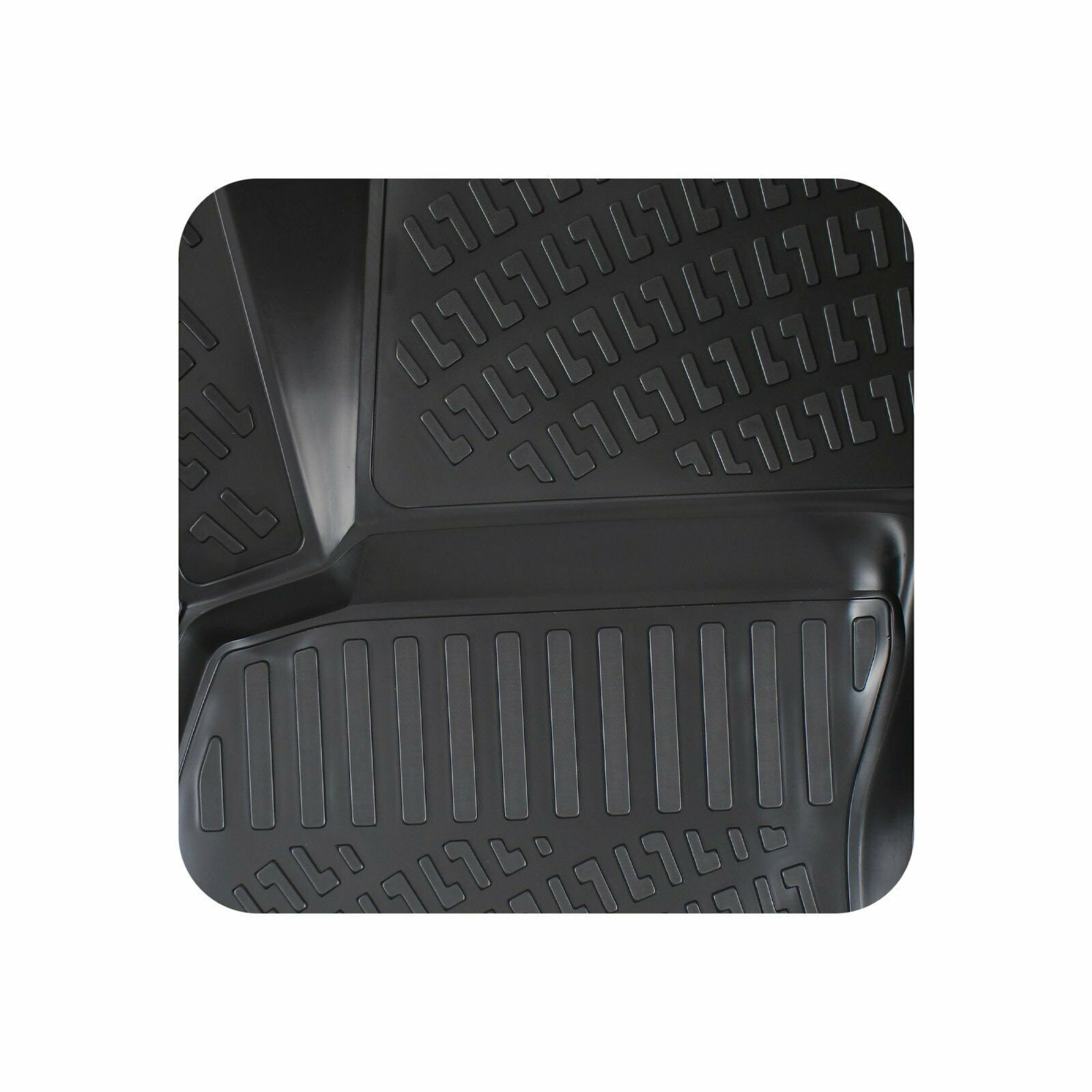 Gledring Set of rubber mats compatible with Volkswagen T-Roc 11/2017 (T  profile 4 pieces + mounting clips) : : Automotive