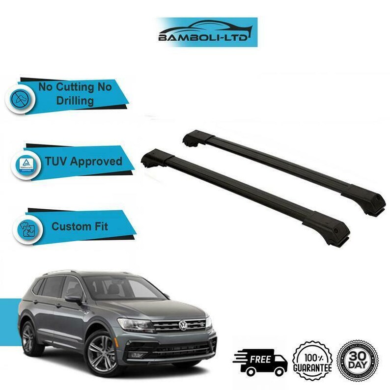 The Sales Volume Is The Most Prosperous Fits Vw Tiguan 16 19 Roof Rack Cross Bars Rails Alu Black Etsy Singapore Hot New Products Www Himmelhomehealth Com