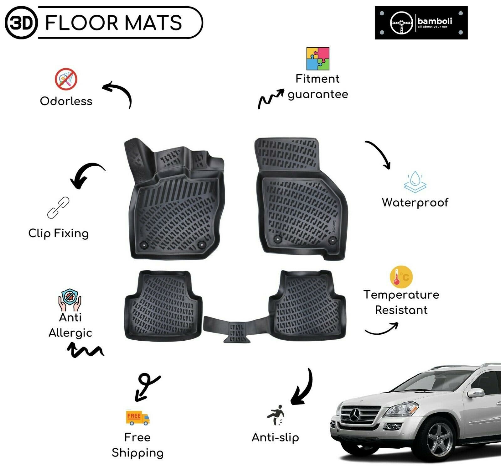 Pontiac 2024 floor mats