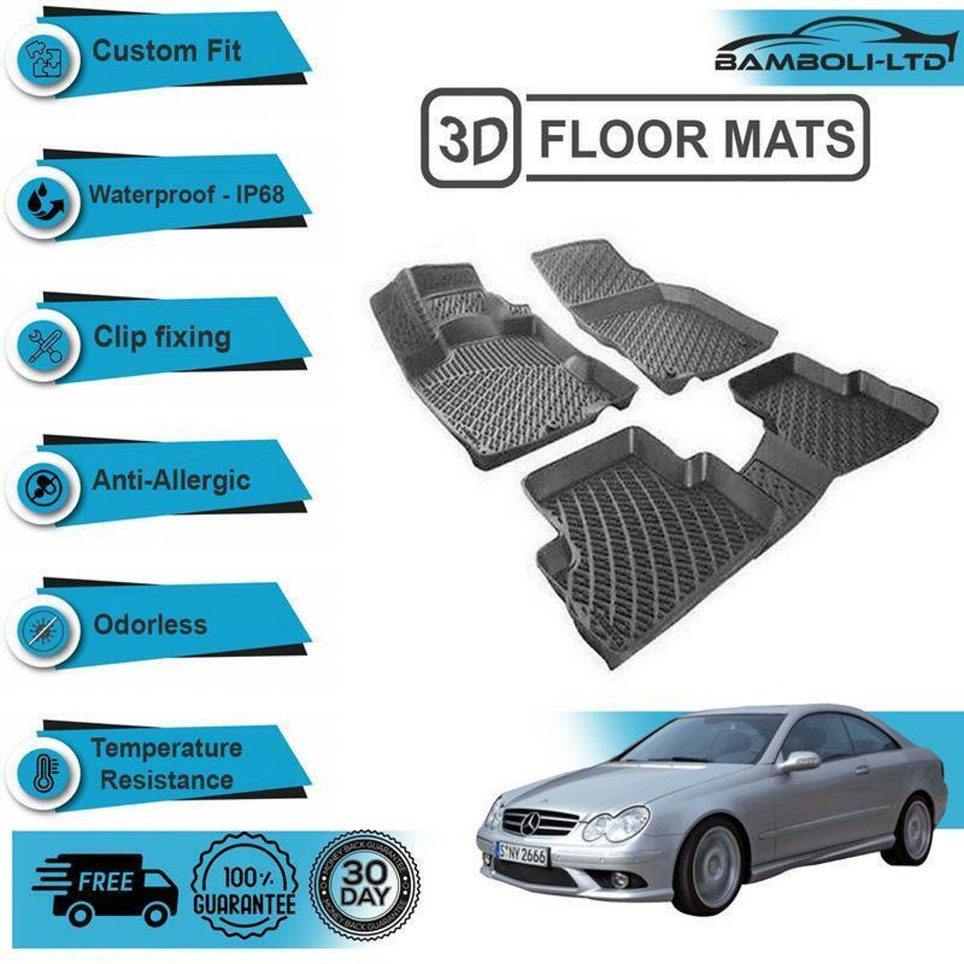 3D ausgeformte Innenraum Auto Bodenmatte für Mercedes Clk