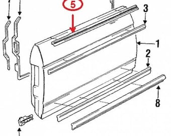 Ventana exterior sello puerta vidrio goma raspador cepillo conjunto para Mercedes W123 Coupe