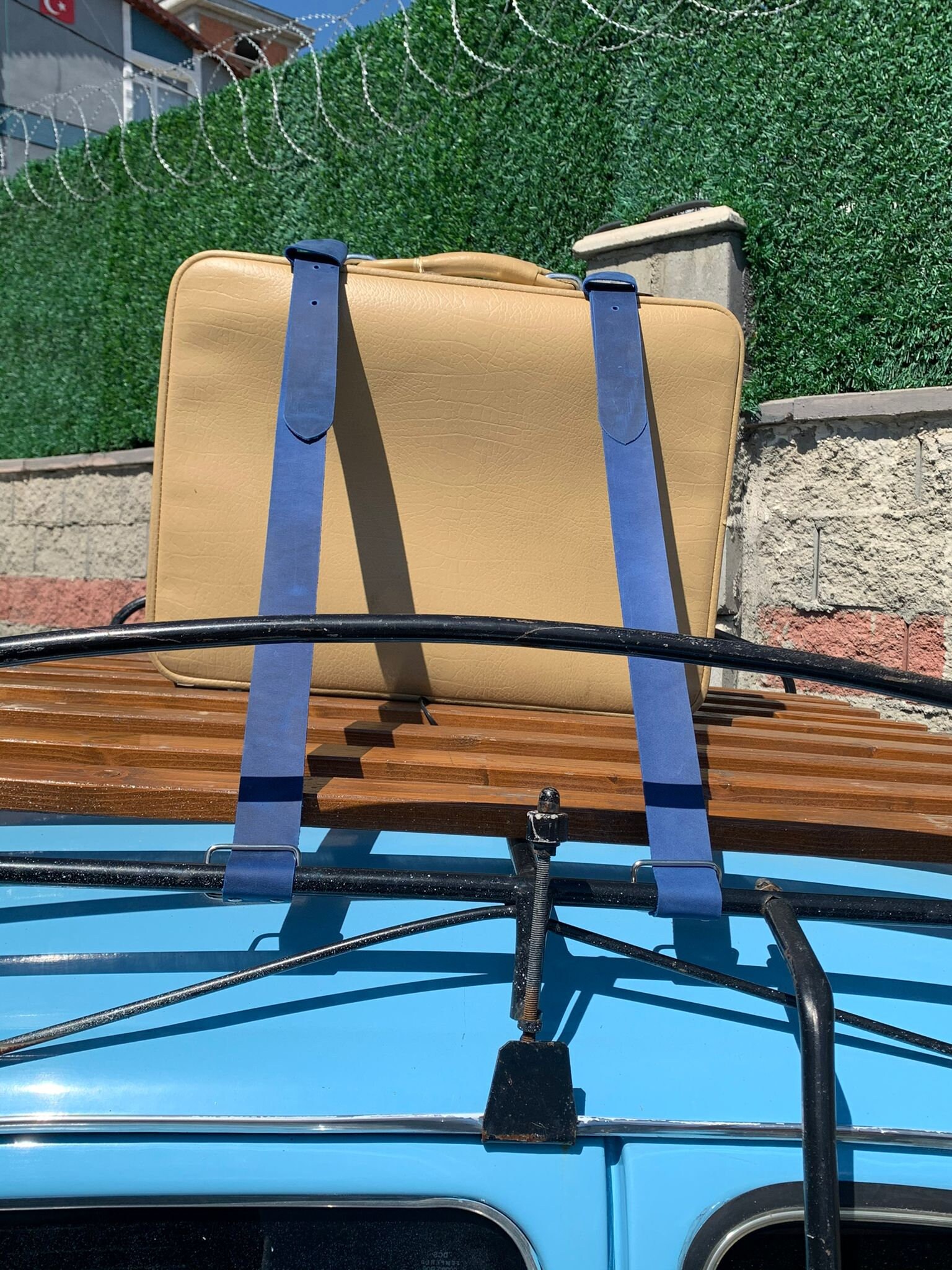 Genuine Leather Luggage Rack Straps Trunk Rack Straps for Old Etsy