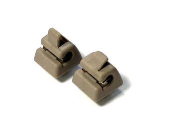 2pcs Sunvisor Holder Dolly for Mercedes W124 W126 W140 W201 W463 W123 Beige