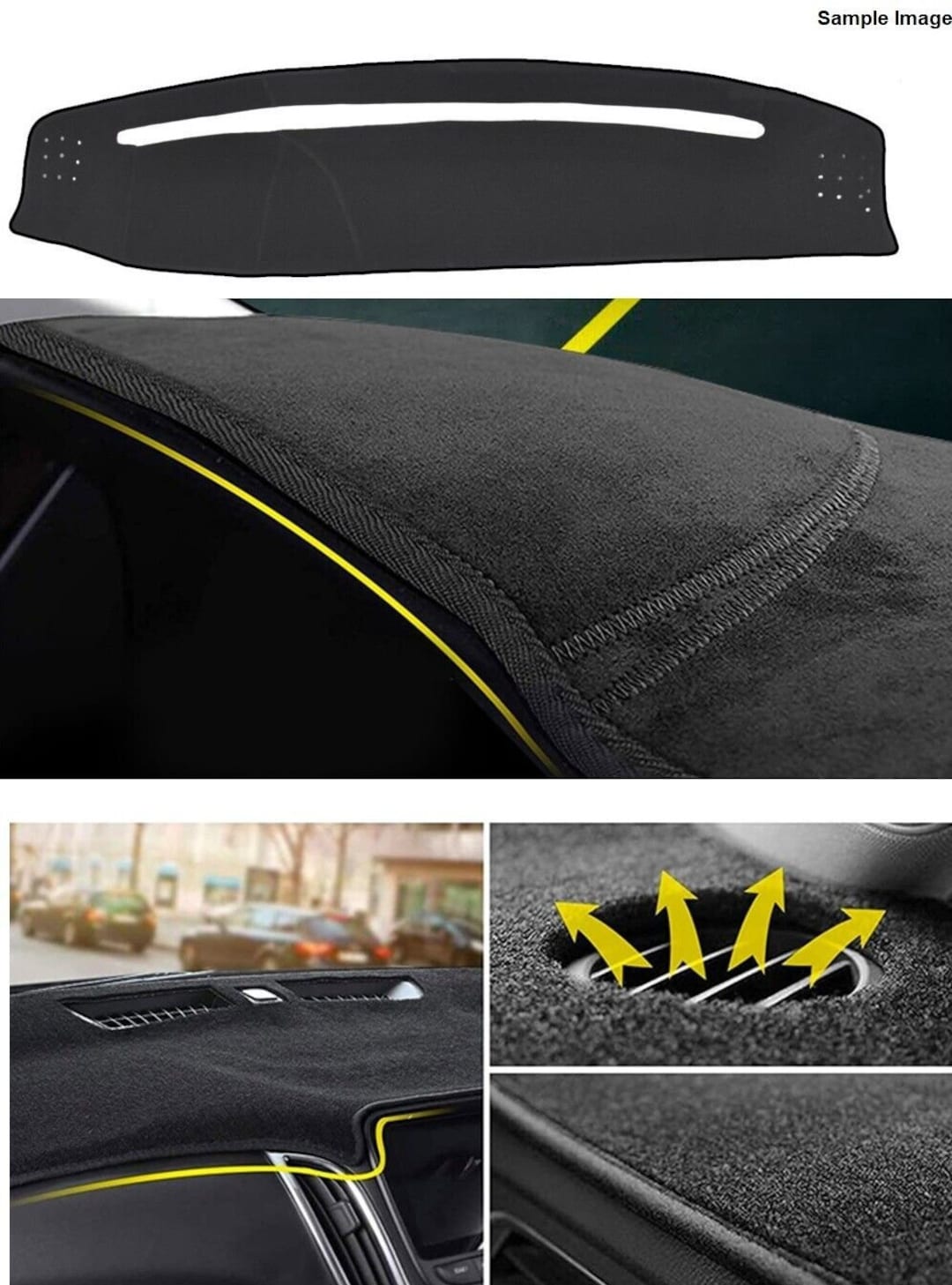 Maßgeschneiderte geformte Teppich-Armaturenbrett-Schutzabdeckung für Dacia  Sandero Stepway 20152021 - .de