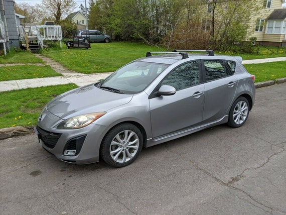 Silver Roof Rack Cross Bar for Mazda 3 Sport 2009 2013 Etsy Ireland