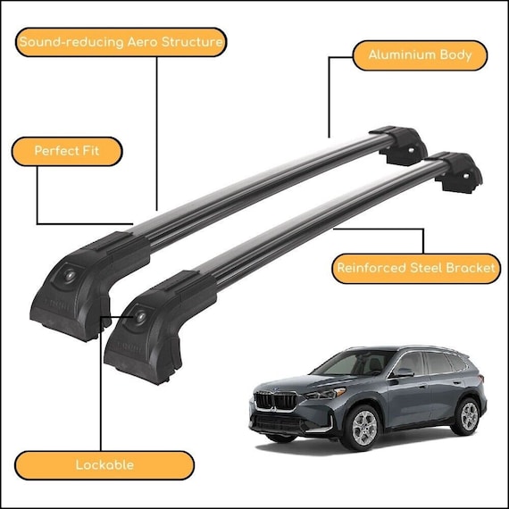 Barres transversales de galerie de toit robustes pour BMW X1 U11