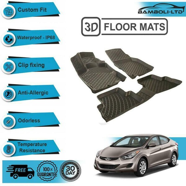 3d floor mats liner interior protector fit for hyundai elantra 2011-2015