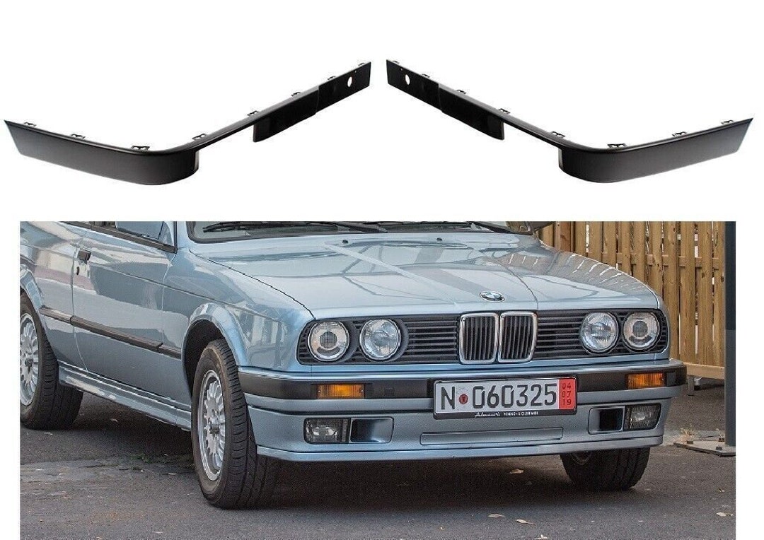 Front Bumper Side Trims Molding Set for BMW E30 E30 Coupe 8794 Late