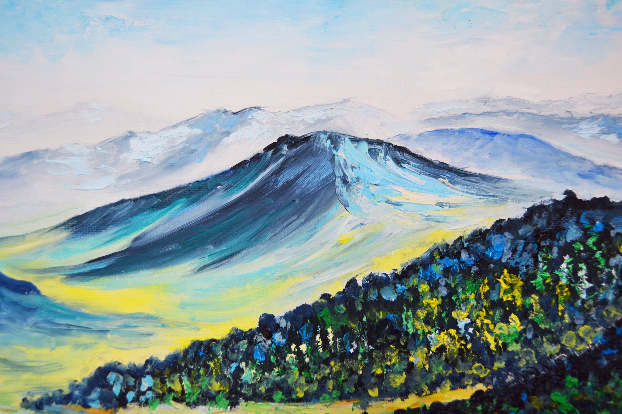 Blue Ridge Mountains Original Art National Park Wall Art Etsy