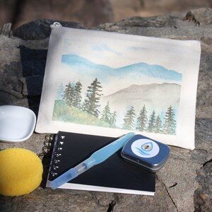 Custom Canvas Pouch: Personalized Art, Travel Makeup Bag (9x6) image 5