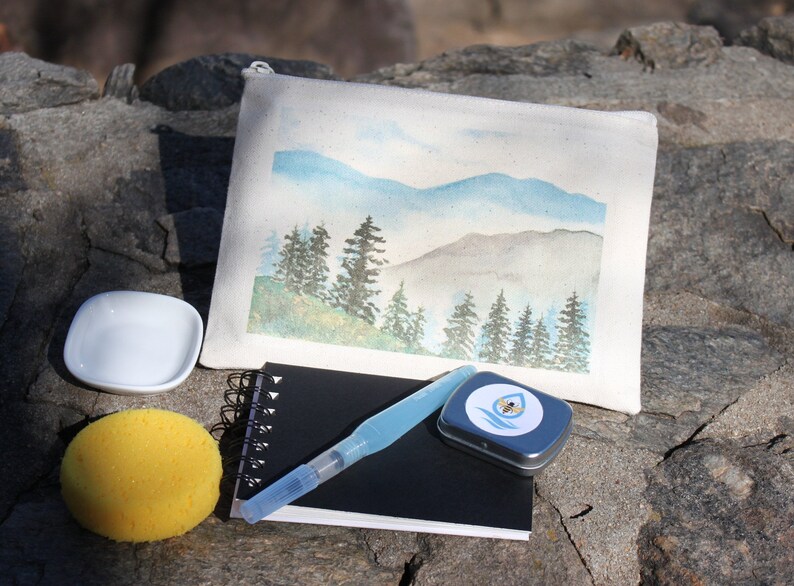 Custom Canvas Pouch: Personalized Art, Travel Makeup Bag (9x6) image 5