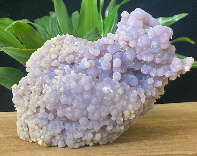 Grape Agate - Large Crystal - Shimmery Velvet Grape Agate Cluster - Botryoidal Purple Chalcedony Purple Agate