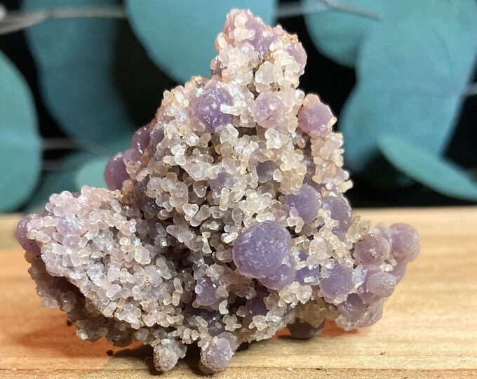 Grape Agate  - Crystal Cluster - Raw Grape Agate - Botryoidal Purple Chalcedony j