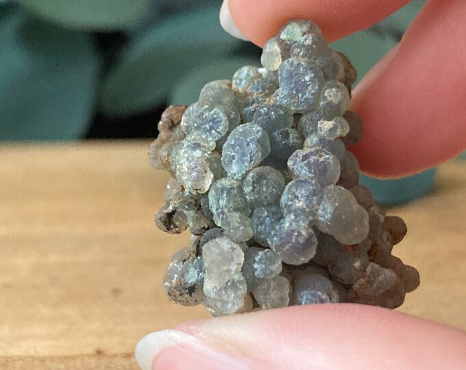 Grape Agate  - Small Crystal Cluster - Raw Grape Agate - Botryoidal Purple Chalcedony C4