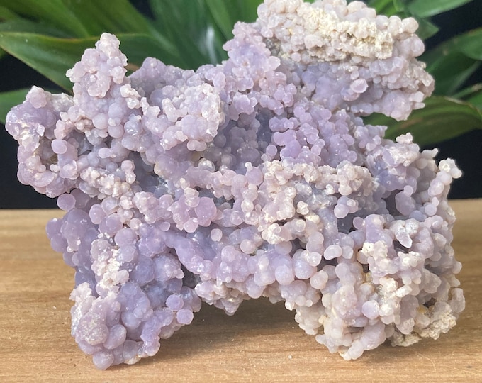 Grape Agate  - Purple Agate Crystal Cluster - Raw Grape Agate - Botryoidal Purple Chalcedony