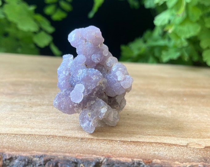 Grape Agate Crystal Cluster - Botryoidal Purple Chalcedony a14