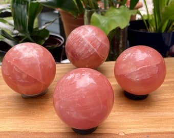 Rose Pink Calcite Stone Bookends