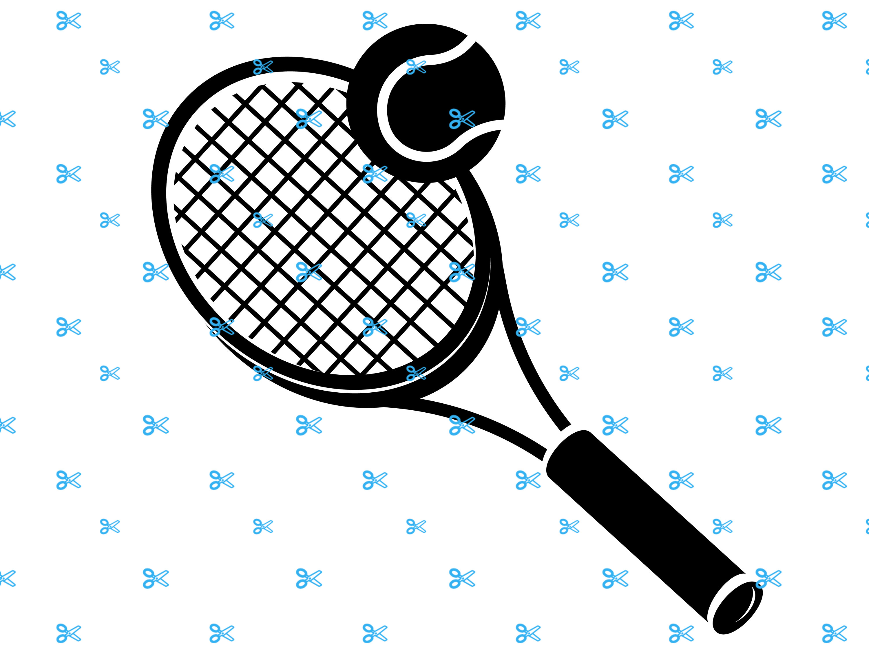 Tennis Racket and Ball SVG Tennis Racket Svg Tennis Ball Etsy