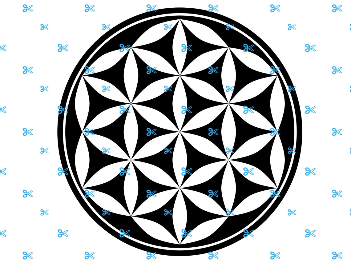 Fiore Che Simboleggia La Vita Simbolo del fiore della vita SVG Simbolo della meditazione | Etsy Italia