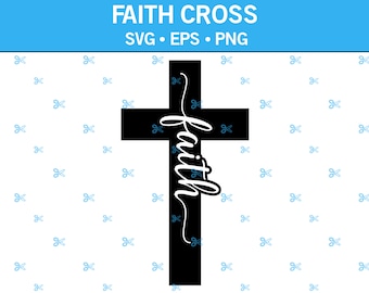 Cruz de fe SVG, Cruz de iglesia SVG, Fe Svg, Cruz religiosa Svg, Dicho religioso Svg, Cruz espiritual Svg, Cita espiritual Svg