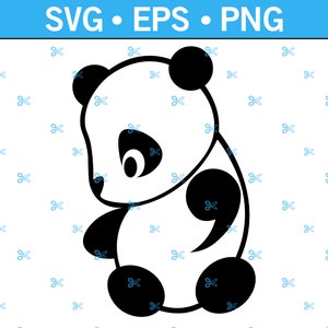 Panda Bear puntkomma geestelijke gezondheid bewustzijn SVG voor Cricut and Crafts, zelfmoordbewustzijn Svg, bewustzijn Svg, zelfmoordpreventie Svg