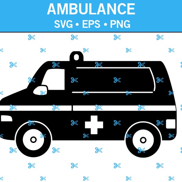 Ambulance SVG, Emergency Vehicle Svg, Vehicle Svg, Car Svg, Emergency Svg, Sirens Svg, Ambulance Clip Art, Emergency Clip Art