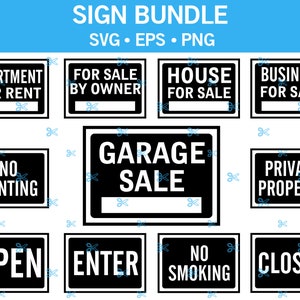 Zeichen SVG Bundle, geschlossenes Zeichen SVG, Nichtraucher zwar, Nichtraucher Haus, Haus zum Verkauf, Geschäft zum Verkauf, zum Verkauf, nicht mehr vorhanden