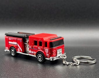 Fire Truck Car Keychain