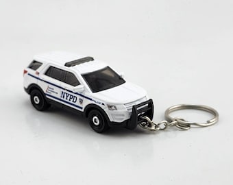 Police Car Keychain