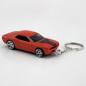 Dodge Challenger Hellcat Black Key Ring - Etsy